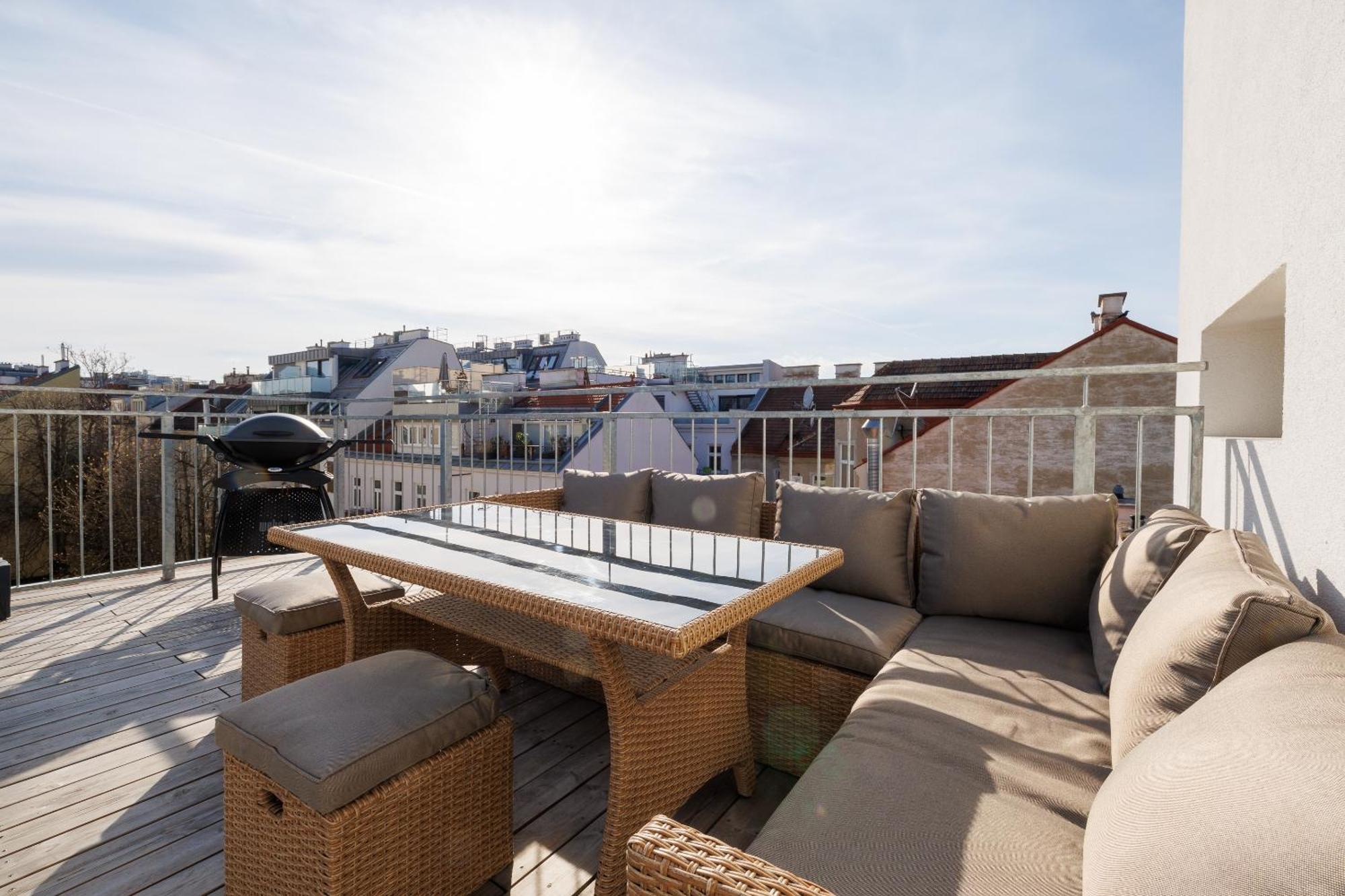 Symphony Apartments 38 - Modern Loft With Terrace And Grill In Central Location Wien Ngoại thất bức ảnh